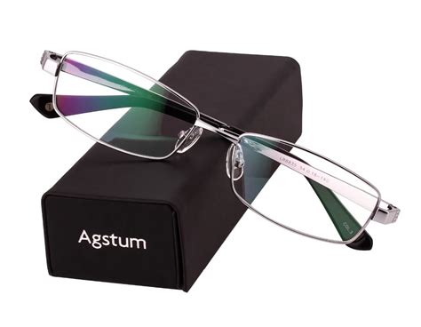 agstum 100 pure titanium spectacles men full rim optic eyeglass frame eyewear rx 8835 buy at