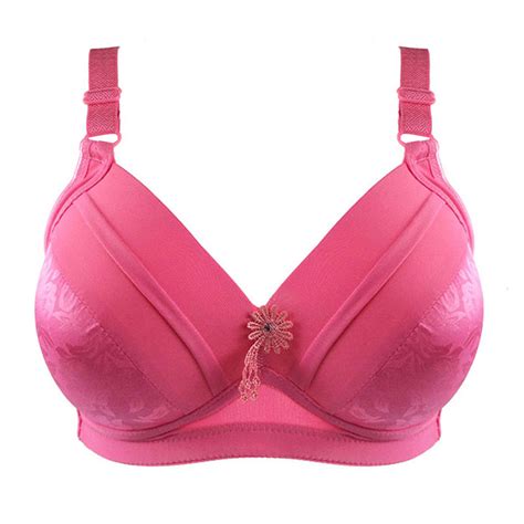 Anself Women Plus Size Bra Solid Push Up Busty Brassiere C Cup