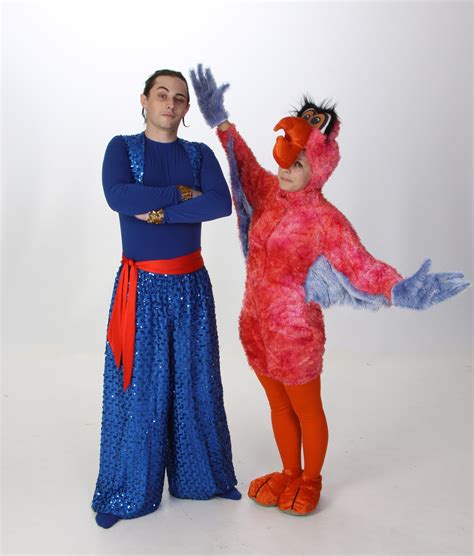 Creating your own aladdin costume from the disney movie series will be fun and iconic! Genie & Iago Costumes - Aladdin Junior Rental from $39-53 per costume | Aladdin costume, Aladdin ...