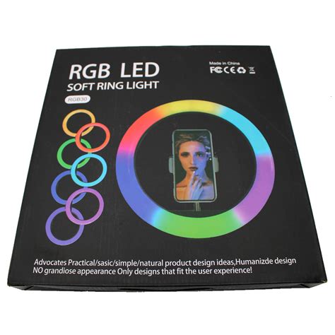 Rgb Led Ring Light με 10 Επιλογές Φωτισμού Maniac