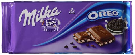 Kraft milka with tuc and und lu crackers cookies biscuits kekse salty alpine milk alpenmilch mit et schokolade oreo monster sweets lila pause mondalez snacks blog review european british german french ritter sport geburtstagstafel import strawberry grape fanta neu monster sweets uk. Milka Oreo Alpine Milk Chocolate, 3.5 oz Bar-Pack of 3 ...