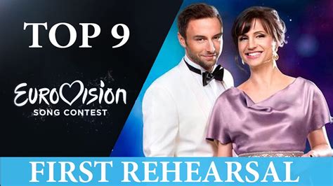 Esc Eurovision 2016 My Top 9 First Rehearsal Update 20516 Youtube