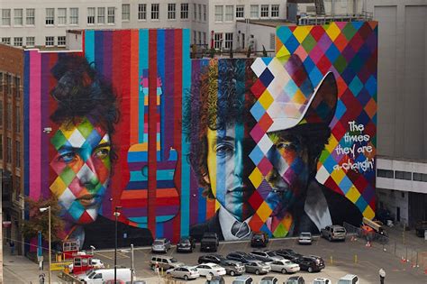 Rapadura Cult Street Art Homenagem De Eduardo Kobra A Bob Dylan Em