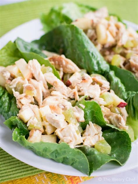 Waldorf Chicken Salad Lettuce Wraps The Weary Chef