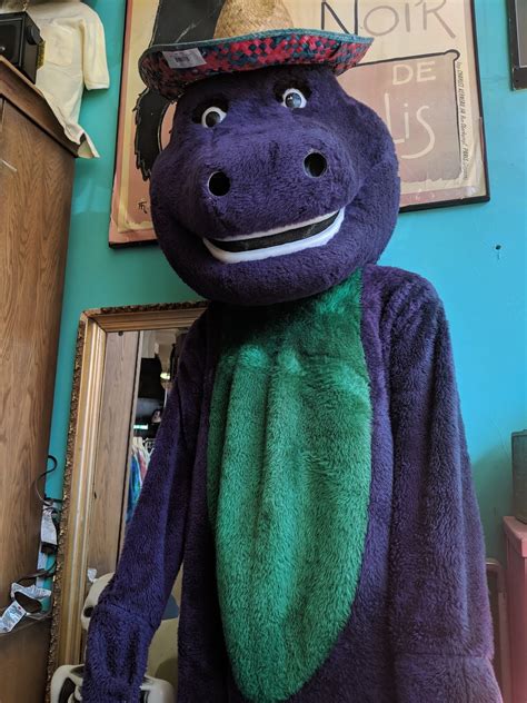 This Mexican Barney Costume In A Clothing Store Oddlyterrifying