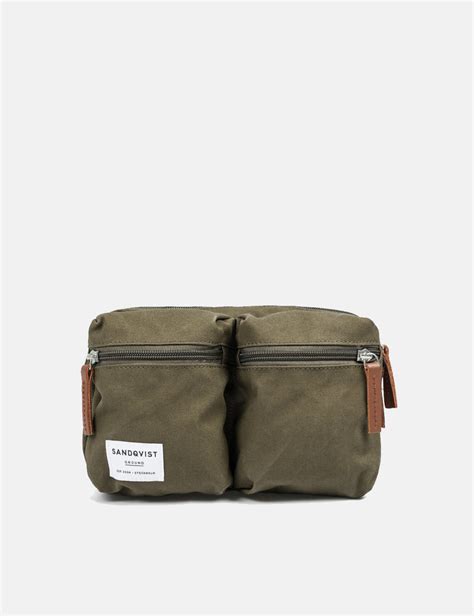 Sandqvist Paul Hip Bag Olive Green Urban Excess