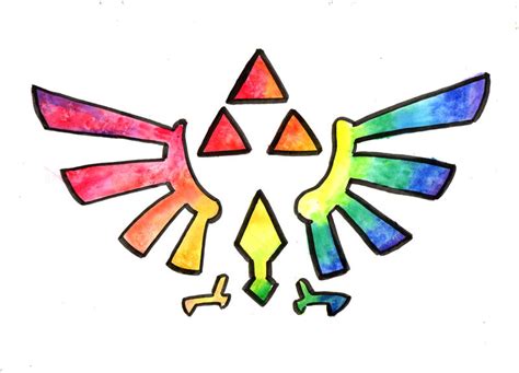 Hyrule Crest Rainbow By Silgil On Deviantart