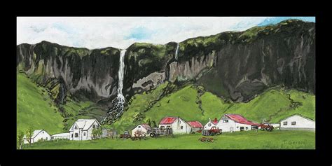 Icelandic Homestead Painting By Anthony Gerardi Fine Art America