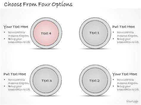 0314 Business Ppt Diagram Choose From Four Options Powerpoint Template