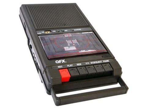 Qfx Retro 39 Shoebox Cassette Tape Recorder Auxusb Built In Mic Ebay