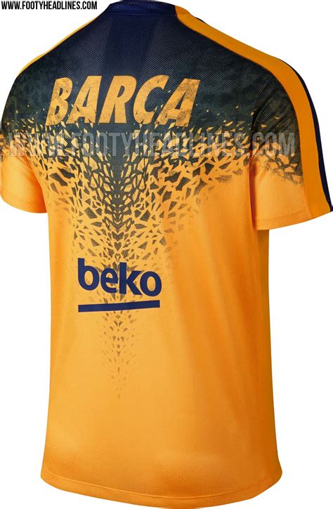 Fc Barcelona 15 16 Pre Match And Training Shirts Revealed