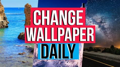 This could be a random standard wallpaper or your images from a folder. How to change your wallpaper DAILY! | Dynamic theme ...