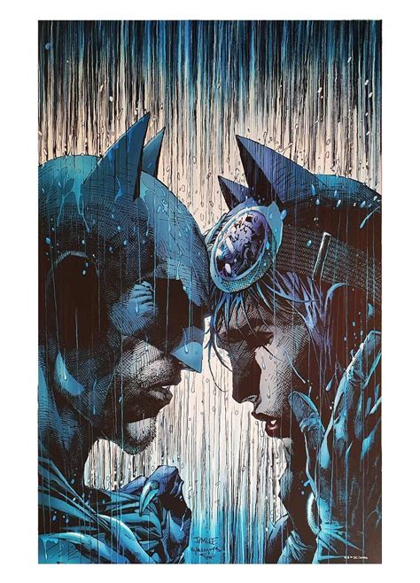 Batman And Catwoman By Jim Lee Print 12x16 7 Ate 9 Comics