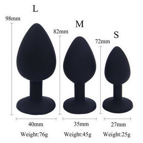 S M L Silicone Butt Plug Anal Plugs Unisex Sex Stopper 3 Different Size Adult Toys For Men Women