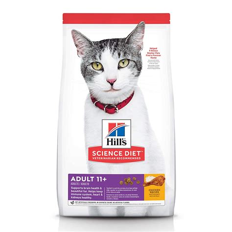 The variety of quality beef, chicken, and tuna minced finely appeals to his. Hill's Science Diet Dry Cat Food, Adult 11+ for Senior ...