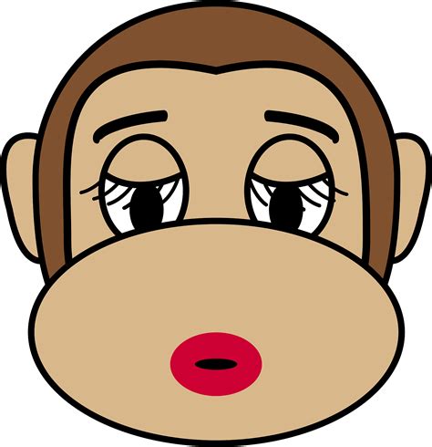 Girl Monkey Clip Art