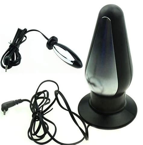 2 Style Together Electric Shock Anal Vaginal Plug Electro Therapy Butt