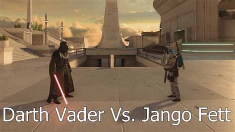 Darth Vader Vs. Jango Fett - Star Wars Battlefront - YouTube