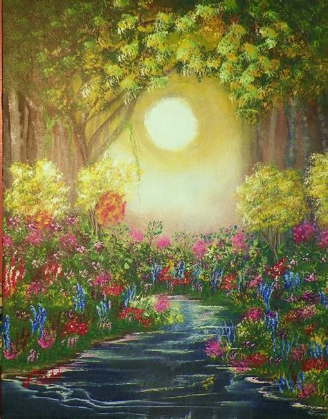 The Secret Garden Painting By Laurie Kidd