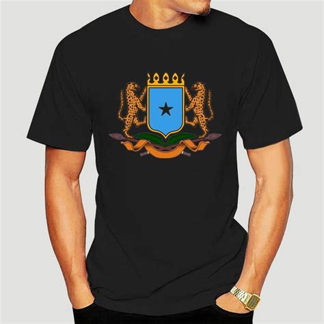 casual fitness men t shirt custom printed 100 cotton t shirts somalia coat of arms national