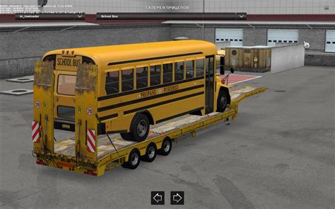school bus trailer  ats mods american truck simulator mods