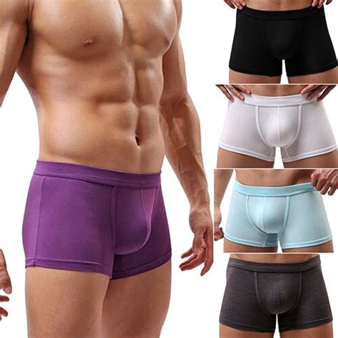 Hot Mens Modal Sexy U Convex Boxers Shorts Underwear Trunks Underpants L Xl Xxl 6raa 7g9h In