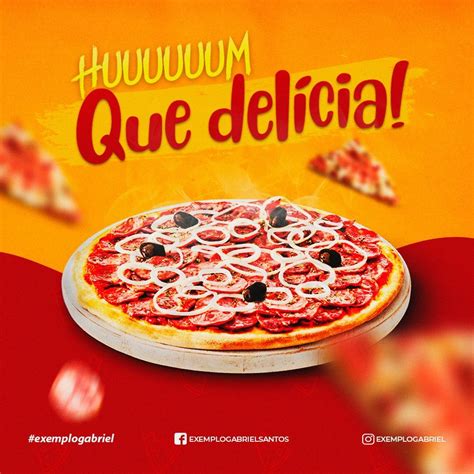 Arte Ilustrativa Social Media Para Pizzaria Food Poster Design Ad Design Flyer Design Pizza
