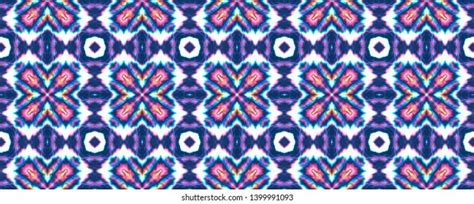 Seamless Ethnicity Texture Indonesian Textile Design Stock Illustration