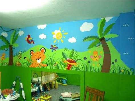 Daycare Jungle Mural Complete Wall 4 Daycare Decor