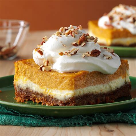 Double Layer Pumpkin Cheesecake Recipe Taste Of Home