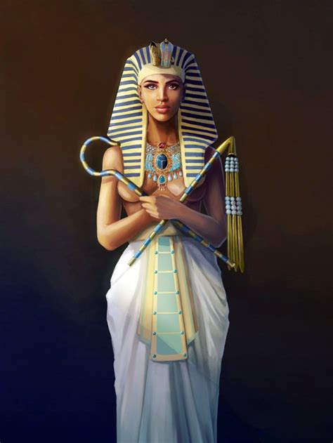 Hatshepsut The Egyptian Black Queen Egyptian Art Ancient Egypt Handmade Oil Paintings On
