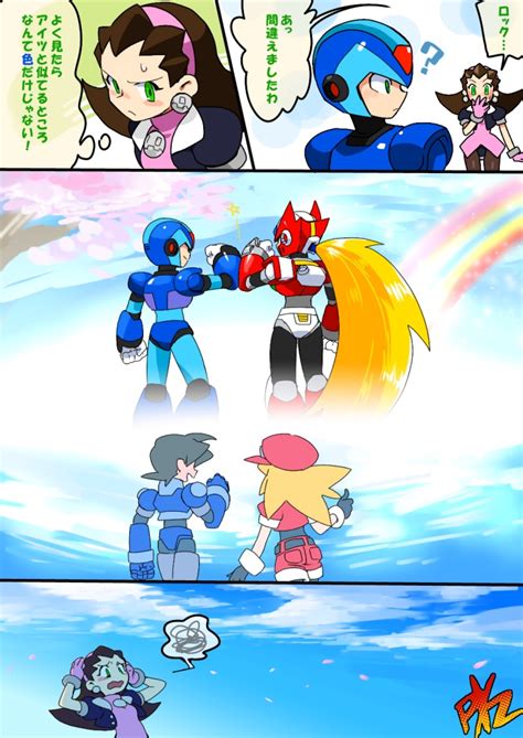 Zero Roll Caskett X Tron Bonne And Mega Man Volnutt Mega Man And 3 More Drawn By Yuriyuri