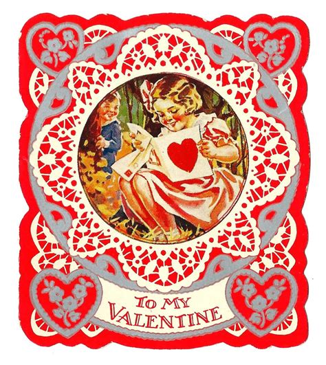 Vintage Valentine Greeting Card To My Valentine Circa 1 Flickr