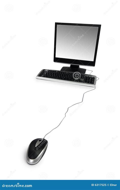 Personal Computer Isolated Stock Image Image Of White 6317525