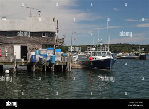 A Pier In The Town Of Friendship Maine Where Lobster Fishing Is An
