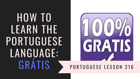 How To Learn Brazilian Portuguese Free Youtube