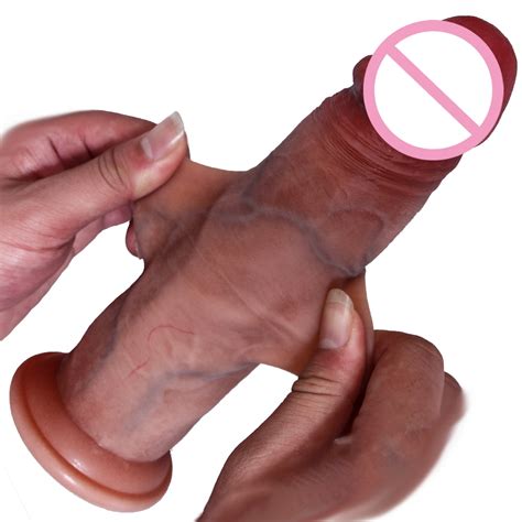 7 8in Simulation Dildo Realistic Sliding Foreskin G Spot Clitoris