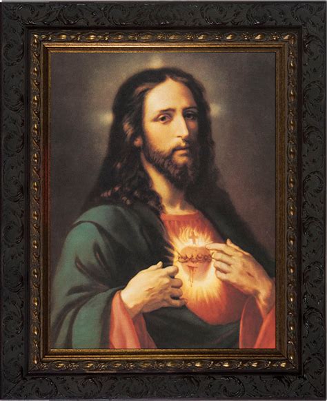 Sacred Heart Of Jesus Framed Art Catholic To The Max Online
