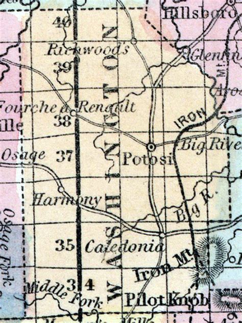 Washington County Missouri 1857 House Divided