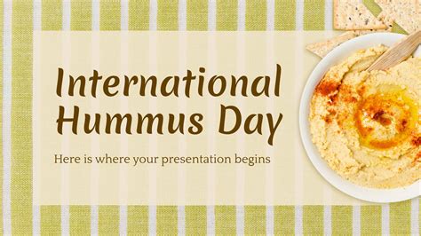 International Hummus Day Google Slides PPT Template