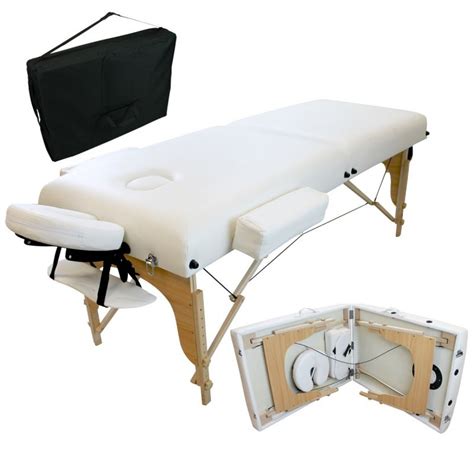 Vivezen ® Table De Massage 13 Cm Pliante 2 Zones En Bois Pliable Portable Ebay