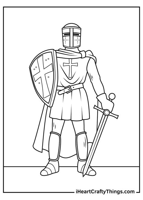 Knight Coloring Pages 100 Free Printables Coloring Library