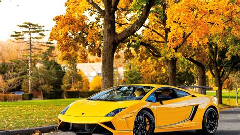Download Wallpaper 1920x1080 Lamborghini Gallardo Yellow Sports Car