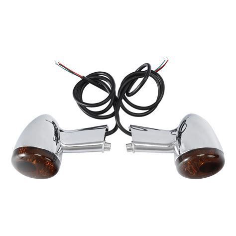 Chrome Rear Turn Signals Led Lights Fit For Harley Sportster 883 Xl1200