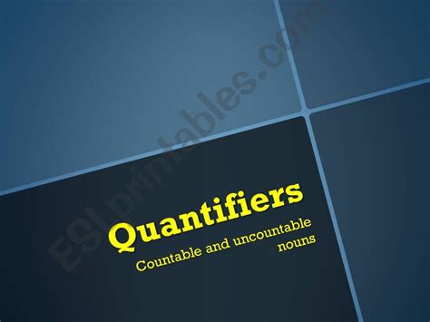 Esl English Powerpoints Quantifiers Countable And Uncountable Nouns