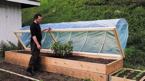 Easy Diy Hinged Hoophouse For Raised Bed Inexpensive Raised Garden