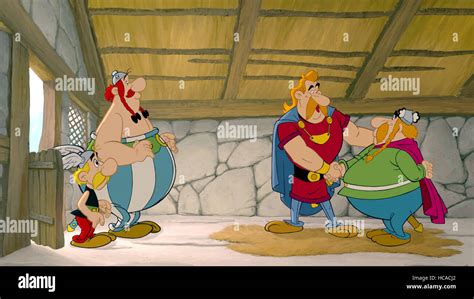 ASTERIX AND THE VIKINGS Aka ASTERIX ET LES VIKINGS Asterix Far Left Obelix Second From