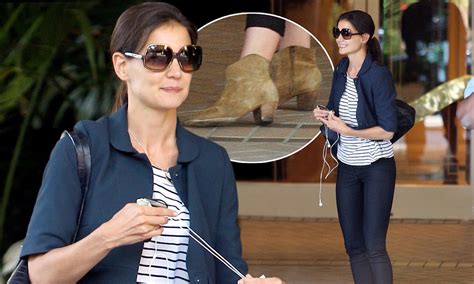 Katie Holmes Wears Unflattering Cankle Boots Again This