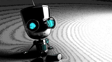 Gray Robot Robot Artwork Digital Art Concept Art Hd Wallpaper