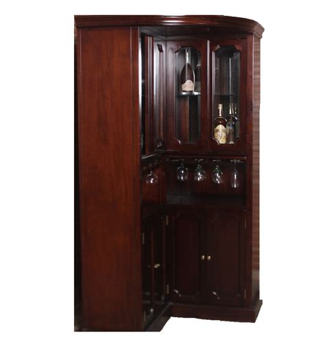 Evaluate how to run a little sink with water lines running up from the cellar or through an alternate. Corner Curio Bar Cabinet Furniture - Home BARS Furniture ...